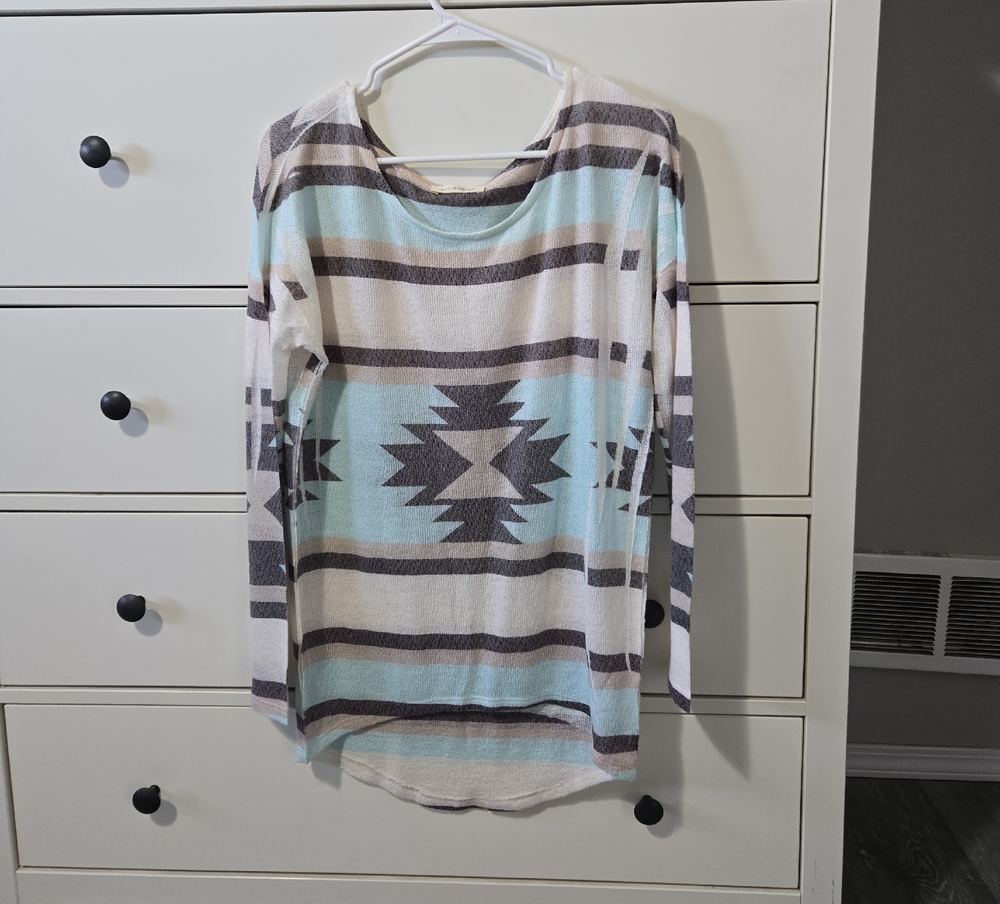 Glamour Multicolor Striped Knit Top